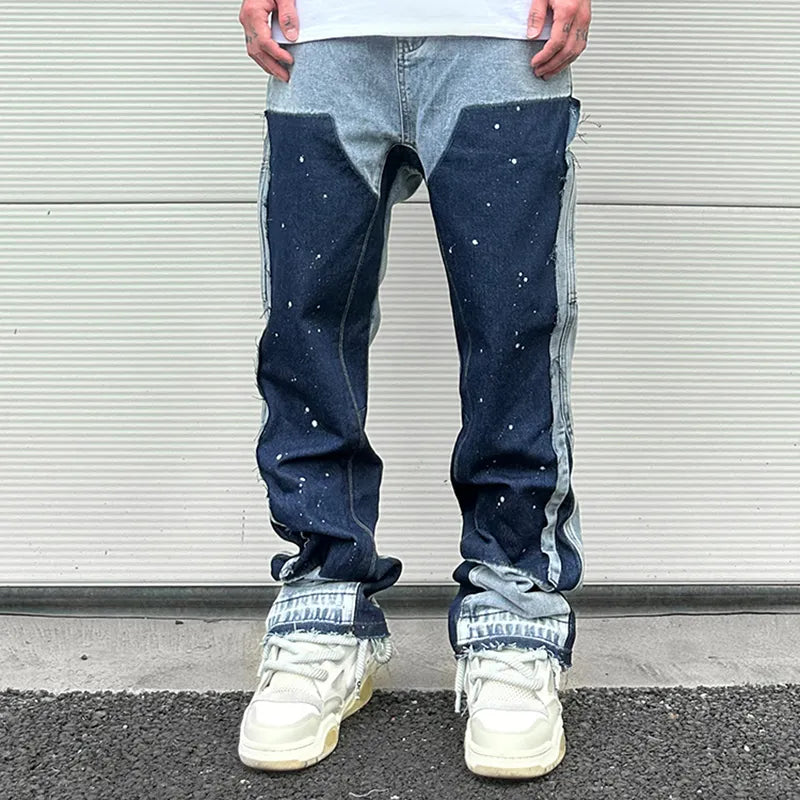 Speckled Baggy Jeans