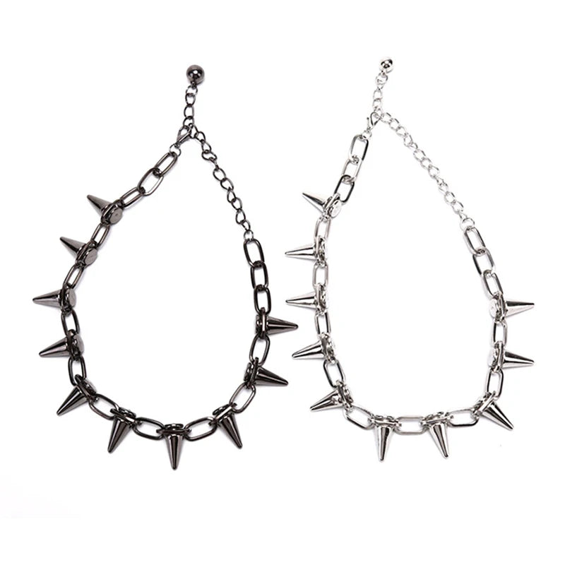 Punk Spike Necklace Choker