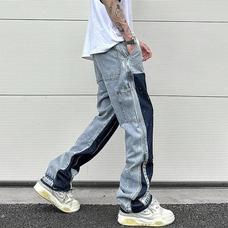 Speckled Baggy Jeans