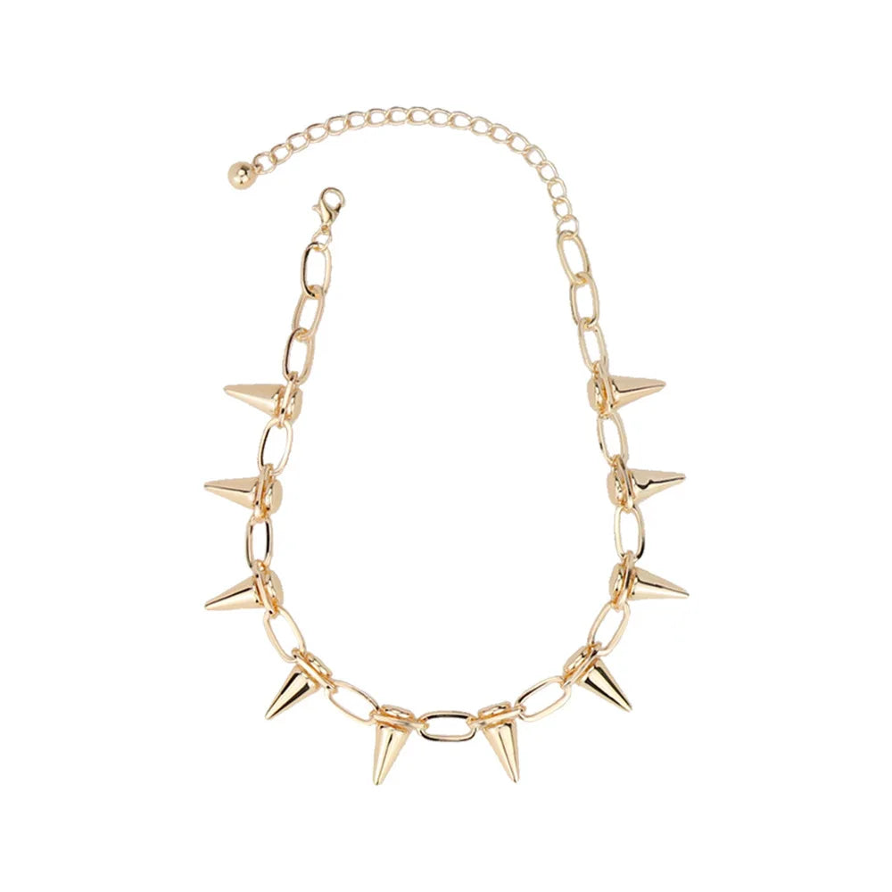 Punk Spike Necklace Choker